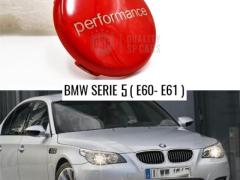 TASTO PULSANTE D'ACCENSIONE MOTORE "PERMORNANCE" ROSSO IN ABS PER BMW SERIE 5 E60/61 Antigraffio NO
