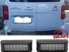 Placchette Luci Targa LED CANbus Per Citroen SPACETOURER | Luce Bianca Potente 6500K NO Errori
