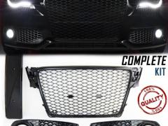 CALANDRA + GRIGLIE FENDINEBBIA per AUDI A4 RS4 (B8) 07>11 | Mascherine Tuning a Nido d' Ape