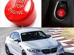 TASTO PULSANTE D'ACCENSIONE MOTORE "START STOP ENGINE" ROSSO IN ABS PER BMW SERIE 2 ( F22 F23 ) con