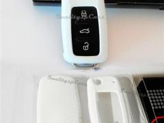 Cover RIGIDA Bianca, GUSCIO per Chiave VW PHAETON , Copertura Protezione Telecomando in ABS Termico
