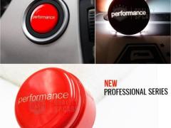 TASTO PULSANTE D'ACCENSIONE MOTORE "PERMORNANCE" ROSSO IN ABS PER BMW SERIE 5 GT  F07 Senza Tasto OF