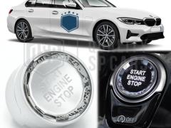 Pulsante START STOP per Bmw Serie 3 G20, G21 con Tasto OFF | Tasto di Accensione CRYSTAL
