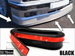SPOILER Adesivo PER BMW Serie 3-5, Lama Sotto Paraurti o Minigonne Nero Flessibile in EPDM