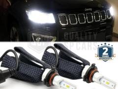 Kit Luci LED HB3 per JEEP COMPASS 2 Anabbaglianti + Abbaglianti CANbus | 6500K Bianco Ghiaccio