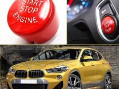 TASTO PULSANTE D'ACCENSIONE MOTORE "START STOP ENGINE" ROSSO IN ABS PER BMW SERIE X2 ( F39 ) con Tas