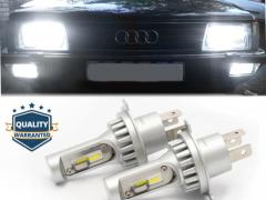 Kit LED H4 Per Audi 80, 100 Luci Anabbaglianti + Abbaglianti 6500K 8000LM | Plug & Play CANbus