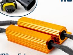 X2 Filtri RESISTENZE Corazzate CANBUS 100W-5 Ohm Plug & Play per Lampade Kit Led H8 SPEGNI SPIA