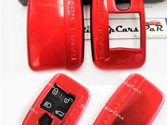 Cover Rigida Rosso, Guscio per Chiave Land Rover Discovery IV , Copertura Protezione Telecomando in