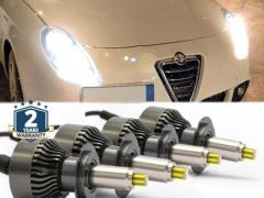 Anabbaglianti + Abbaglianti Kit LED per Alfa Romeo Giulietta (10-18) | Lampade LED 6500K Luce Bianca