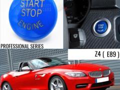 TASTO PULSANTE D'ACCENSIONE MOTORE "START STOP ENGINE" BLU IN ABS PER BMW Z4 E89 Antigraffio NO IMPR