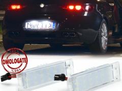 Placchette Luci Targa LED per Alfa Romeo BRERA (06-10) | CANbus NO Errori | 18 LED Luce Potente BIAN
