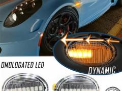 Frecce LED Dinamiche Sequenziali Laterali per ALFA ROMEO 4C Bianche, Omologate, CANbus No Error Plug