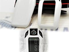 Cover Rigida Bianco Metallizzato, Guscio per Chiave Bmw X7 (G07), Copertura Protezione Telecomando i