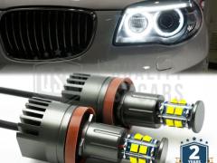 ANGEL EYES LED H8 Per BMW Serie 1 E87 E88 E81 E82 Dal 2007 | Luci di Posizione Bianche 120W CANbus