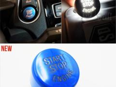 TASTO PULSANTE D'ACCENSIONE MOTORE "START STOP ENGINE" BLU IN ABS PER BMW SERIE 6 GT ( G32 ) con Tas