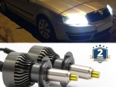 Kit LED H7 CANbus per Skoda SUPERB (B5) Anabbaglianti LENTICOLARI Bianco Puro 12000LM