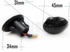 Frecce LED Laterali Auto Dinamiche Sequenziali Nere Per MASERATI, Omologate, CANbus No Error