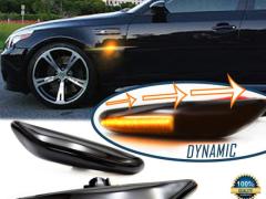 Frecce Laterali LED Dinamiche Sequenziali per BMW Serie 5 (E60, E61), Omologate, CANbus No Error Ner