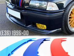 Cover Rigide Fasce Calandra in Colori M Sport per Bmw Serie 3 (E36) 96-00, con 11 Listelli Verticali