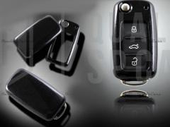 Cover RIGIDA Nera, GUSCIO per Chiave VW MULTIVAN T5-T6 , Copertura Protezione Telecomando in ABS Ter