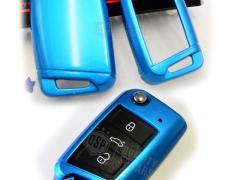 Cover RIGIDA Blu, GUSCIO per Chiave VW TIGUAN II , Copertura Protezione Telecomando in ABS Termico