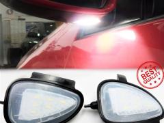 Placchette LED Luci Sotto Specchietto per VW Sharan 7N, Canbus 6.500K Bianco Ghiaccio, Plug & Pl