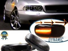 Frecce LED Laterali Dinamiche Sequenziali per AUDI A4 (B5) 1999-2000 Nere FumÃ¨, Omologate, CANbus N