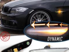 Frecce LED Dinamiche Sequenziali per BMW Serie 3 (E90, E91) Laterali Bianche, Omologate, CANbus No E