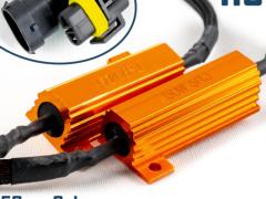 X2 Filtri RESISTENZE Corazzate Aggiuntive CANBUS 50W-6 OHM per Lampade Kit Led H8 SPEGNI SPIA Errore