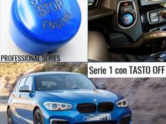 TASTO PULSANTE D'ACCENSIONE MOTORE "START STOP ENGINE" BLU IN ABS PER BMW SERIE 1 ( F20 F21) con Tas