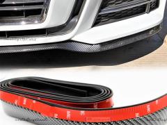 SPOILER Adesivo PER ALFA ROMEO 145-146, Lama Sotto Paraurti o Minigonne Effetto Fibra di Carbonio Ne