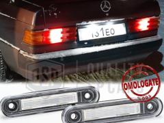 Luci Targa LED Per Mercedes 190 W201 | Placchette Led CANbus, Luce Bianca 6500K