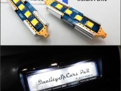 Luci TARGA LED per Alfa Romeo 33 / 75 (85-93) | 2x Lampadine SILURO LED 36mm (C5W) | 6500K Bianco Ca