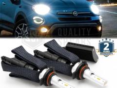 Kit Luci LED HIR2-HIR per FIAT 500X | Anabbaglianti + Abbaglianti LED Lenticolari | CANbus, 6500K 80