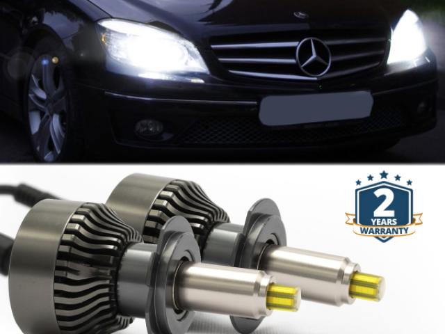 Kit Full LED H7 per Mercedes CLC Anabbaglianti Lenticolari | CANbus 6500K 12000LM - 1/2