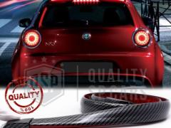 SPOILER LED Posteriore Per Alfa Mito | Striscia LED DINAMICA, Alettone Adesivo Fibra di Carbonio