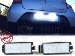 Placchette Luci Targa LED per Renault Twingo 2 Luce Bianca Potente 6500K | Canbus Plug & Play