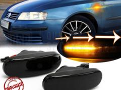 Frecce LED Dinamiche Laterali per Fiat STILO 192, SEQUENZIALI Omologate, Nere, CANbus No Error