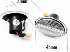Frecce LED Laterali Auto Dinamiche Sequenziali Bianche Per MASERATI, Omologate, CANbus No Error