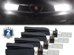 Anabbaglianti + Abbaglianti Kit LED per Alfa Romeo 155 (92-98) | Conversione FULL LED 6500K Luce Bia