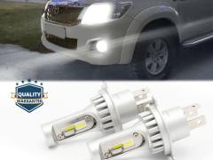 Kit LED H4 Per Toyota Hilux VII (04-15) Luci Anabbaglianti + Abbaglianti | 6500K 8000LM | Plug &