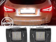 Luci Targa LED Per Mercedes GLC X253 | Placchette Led CANbus, Luce Bianca POTENTE 6500K