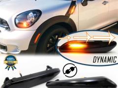Frecce LED Nere Dinamiche Sequenziali per MINI COUNTRYMAN R60 (10-17) | Omologate, CANbus No Errori 