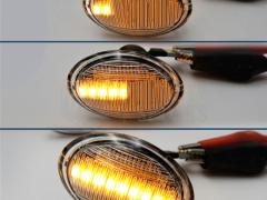 Frecce LED Dinamiche Sequenziali Laterali per MASERATI QUATTROPORTE V, Bianche, Omologate, CANbus No