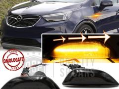 Frecce LED Dinamiche Laterali per OPEL MOKKA X Omologate | Frecce SEQUENZIALI Nere CANbus