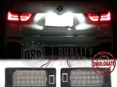 2 Luci Targa LED per BMW X4 F26 | Placchette LED 6500K Bianco Ghiaccio CANbus | Plug & Play