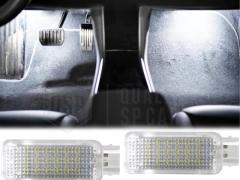 2 Luci LED Vano Piedi Per VW EOS | Plafoniere LED Luci Abitacolo Bianche POTENTI | CANbus NO Errori
