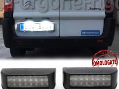 Placchette Luci Targa LED CANbus Per Citroen JUMPY 2 Van | Luce Bianca Potente 6500K NO Errori