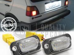 Luci Targa LED Per Volkswagen Golf 2 | Placchette Led CANbus, Luce Bianca POTENTE, Omologate